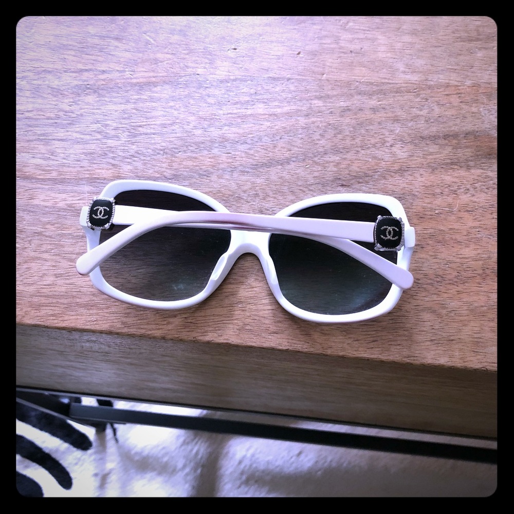 Chanel black and white 5174 sunglasses